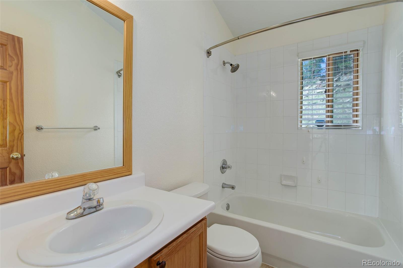 45 Catamount Ridge Road Bailey, CO 80421 - Photo 27 of 39 a bathroom with a sink toilet and shower
