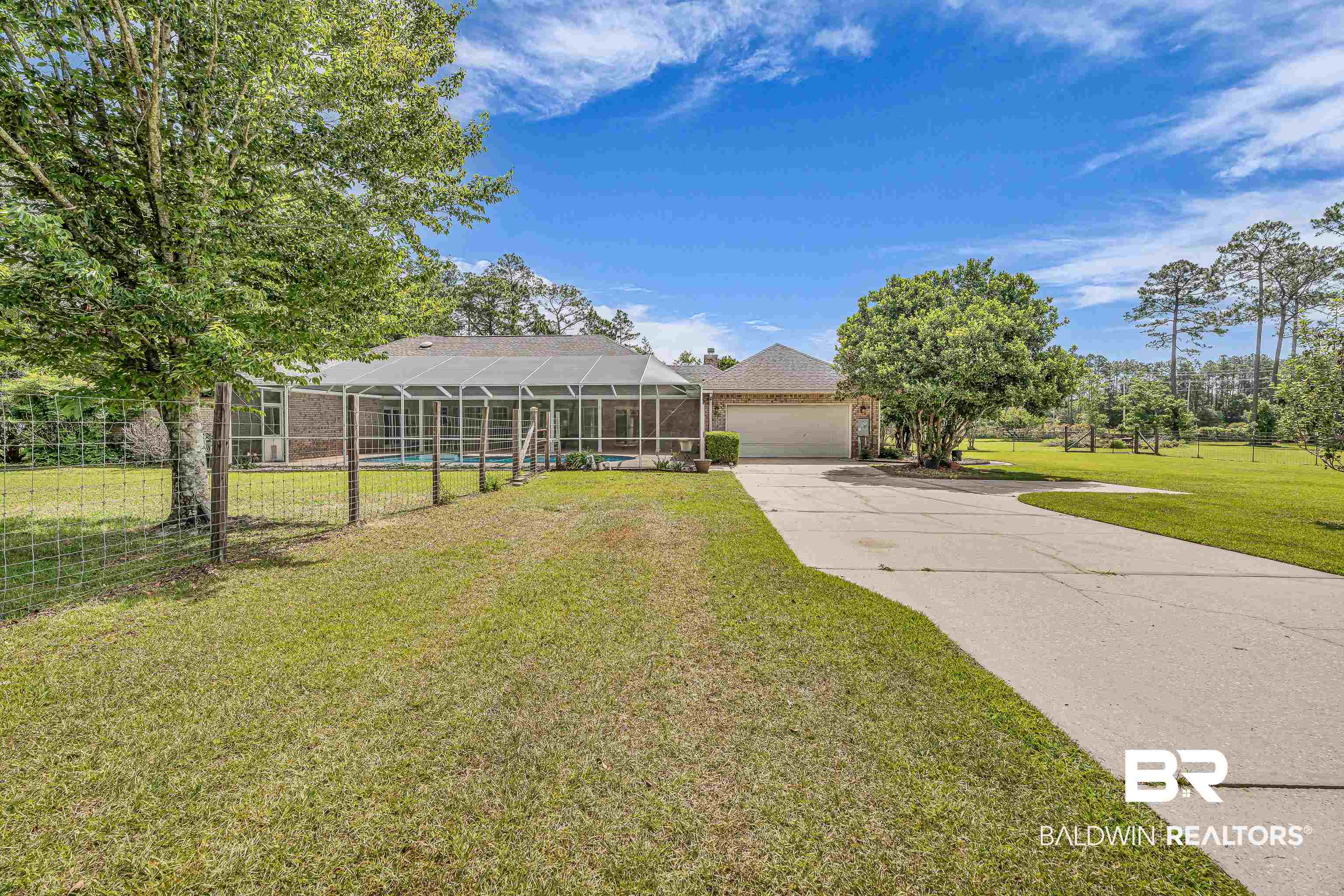 9530 Pilgrim Drive Elberta, AL 36530 - Photo 38 of 61 Ranch-style home with fence, driveway, and a front yard