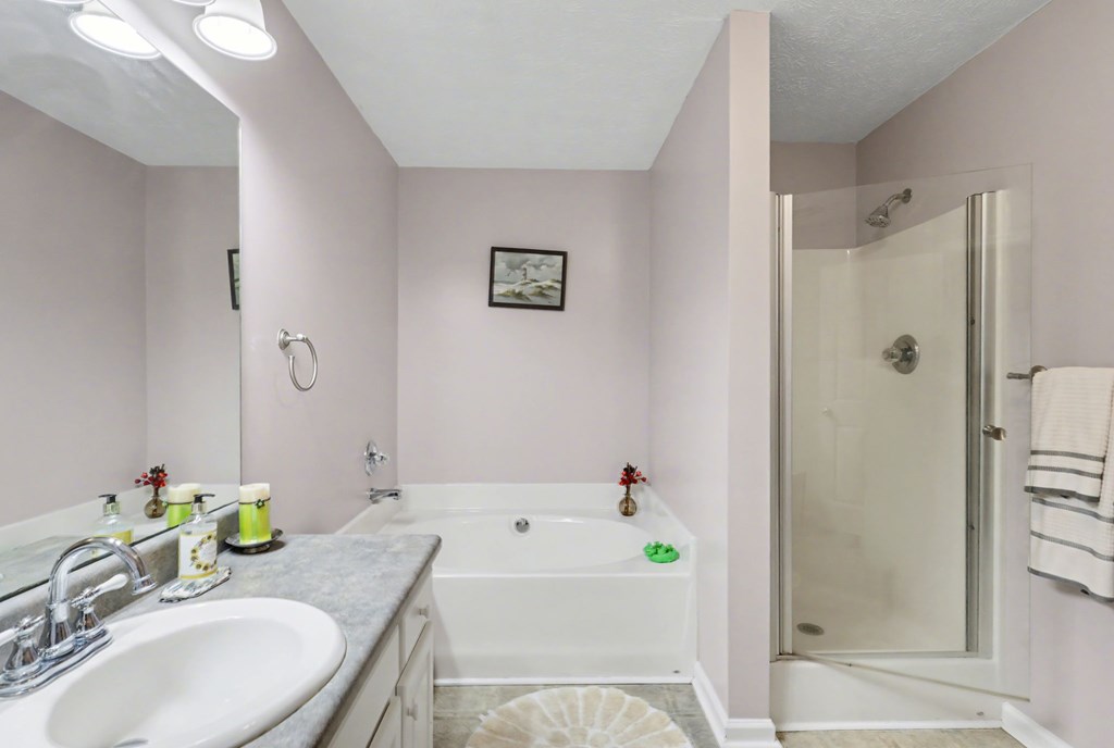 4790 Fires Creek Road Hayesville, NC 28904 - Photo 27 of 61 a bathroom with a granite countertop sink a toilet and shower