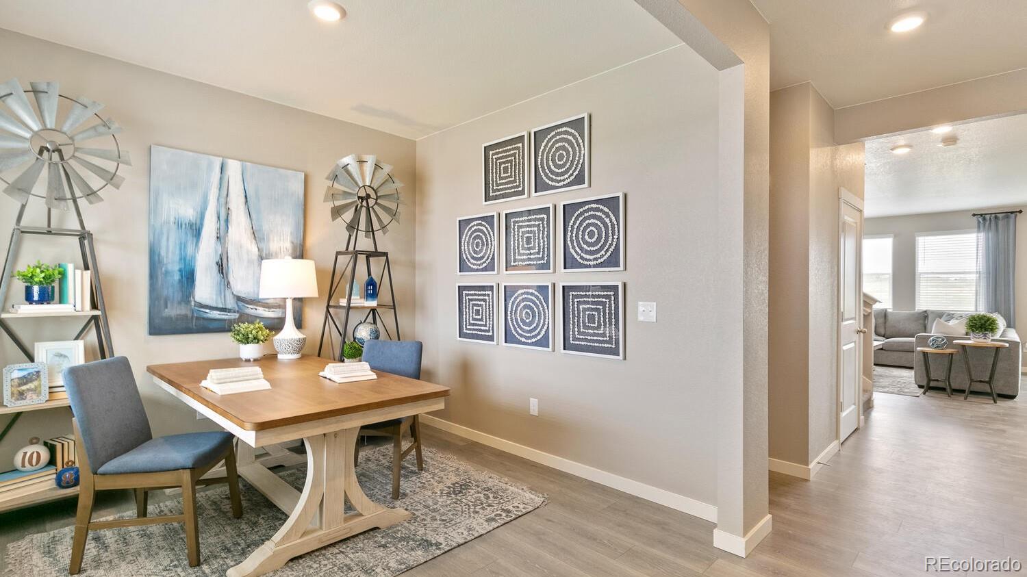 3466 Belleville Ridge Road Elizabeth, CO 80107 - Photo 11 of 24 a view of a livingroom with furniture and a table