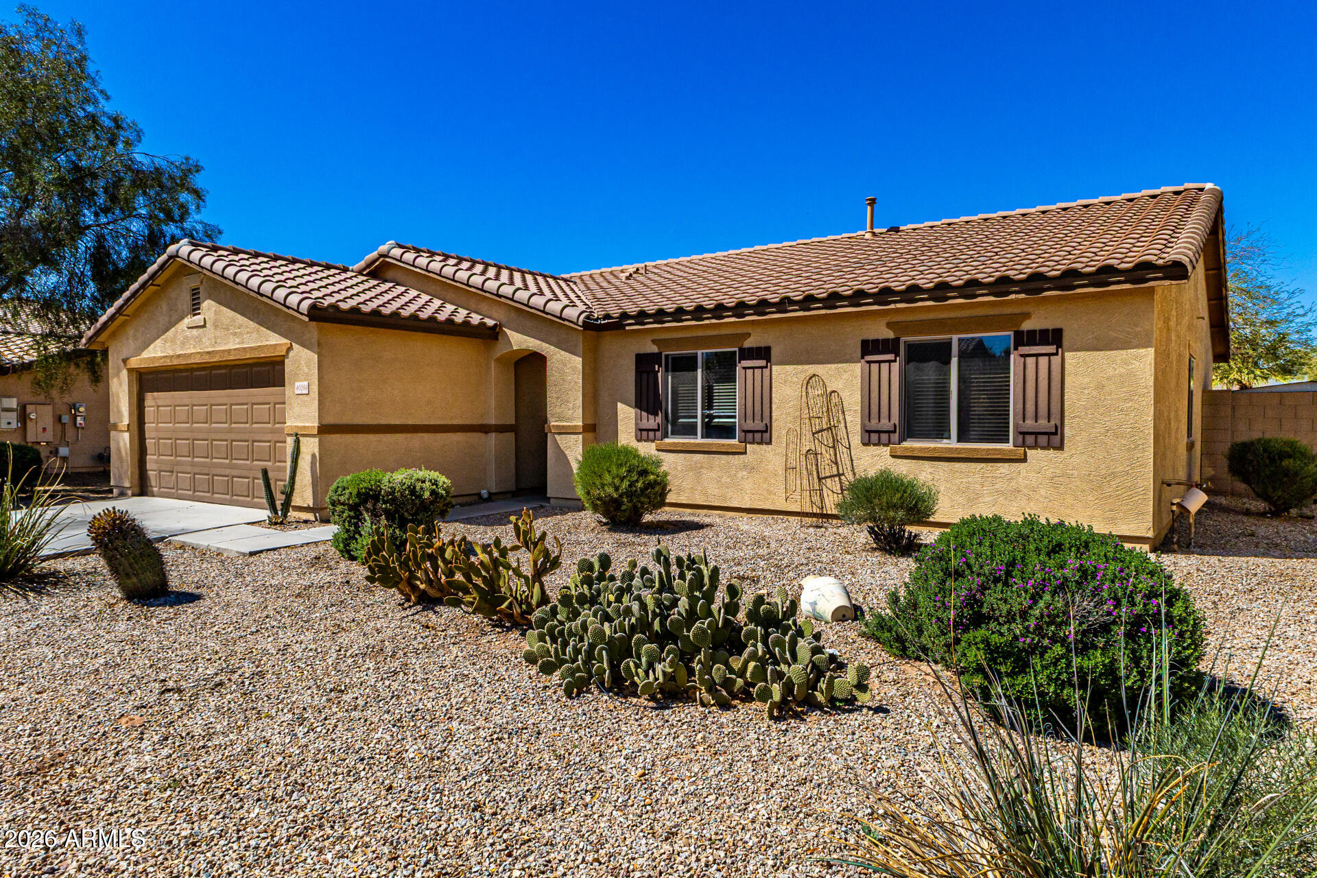 a front view of a house with balcony