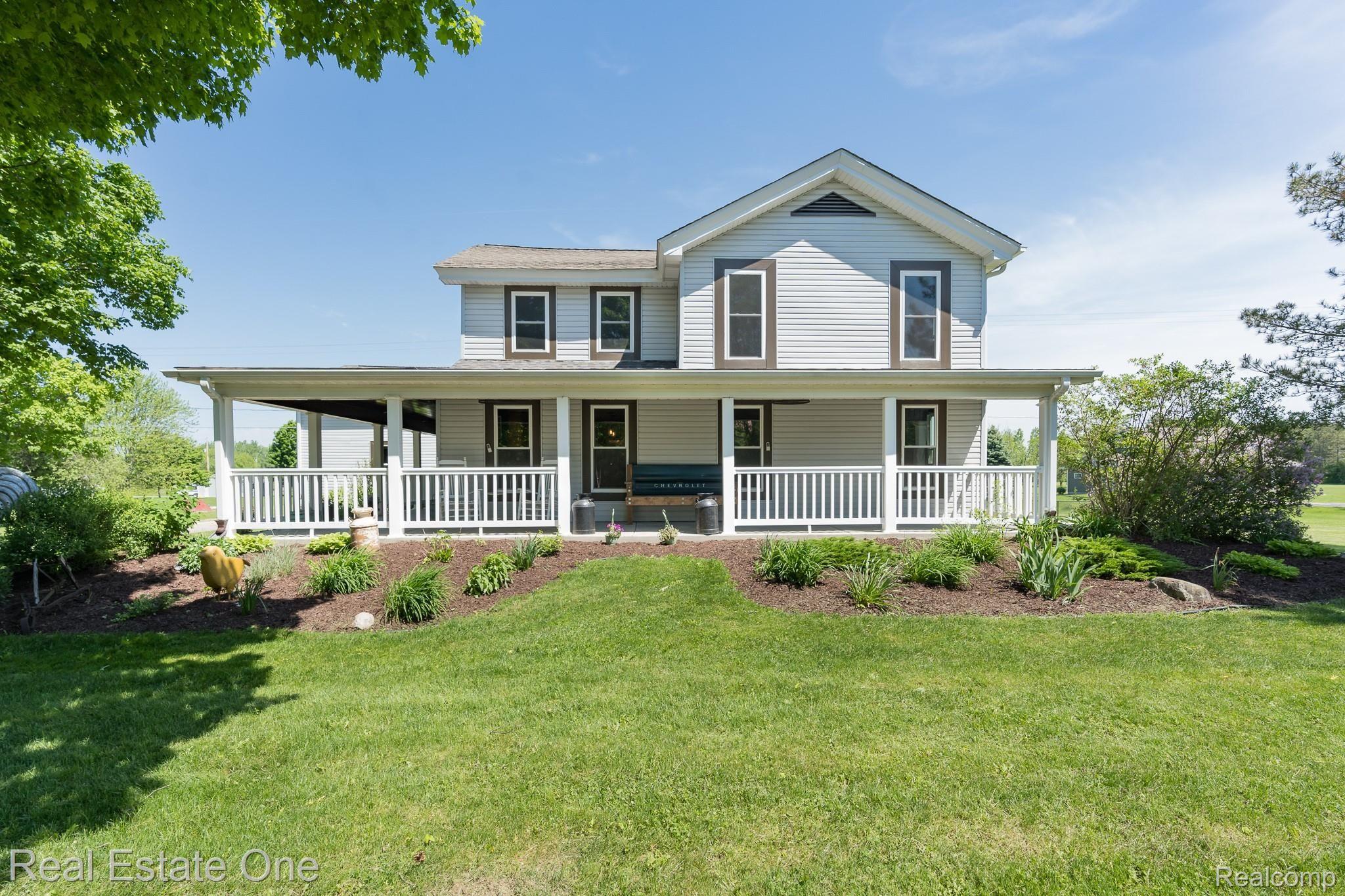 8047 Perry Road Grand Blanc, MI 48439 - Photo 4 of 48 Front View of Home from Perry Road