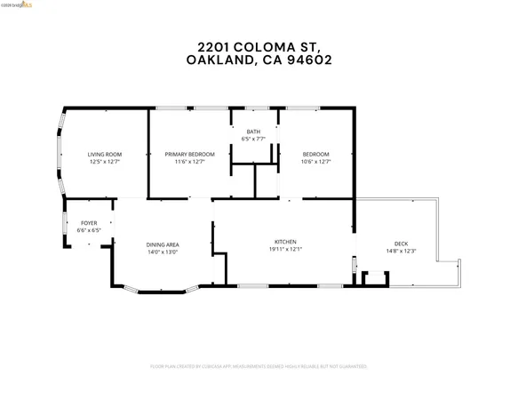 $679,000 | 2201 Coloma Street, Oakland, CA 94602