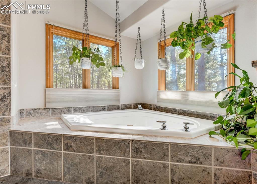 17305 Goshawk Road Colorado Springs, CO 80908 - Photo 31 of 50 a bathroom with a tub and sink