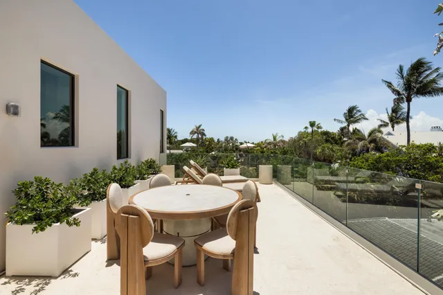 a view of an outdoor space with seating