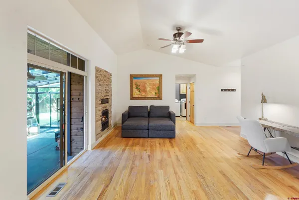 a bedroom with a bed and a closet