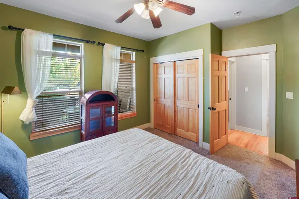 an aerial view of residential house with outdoor space and street view