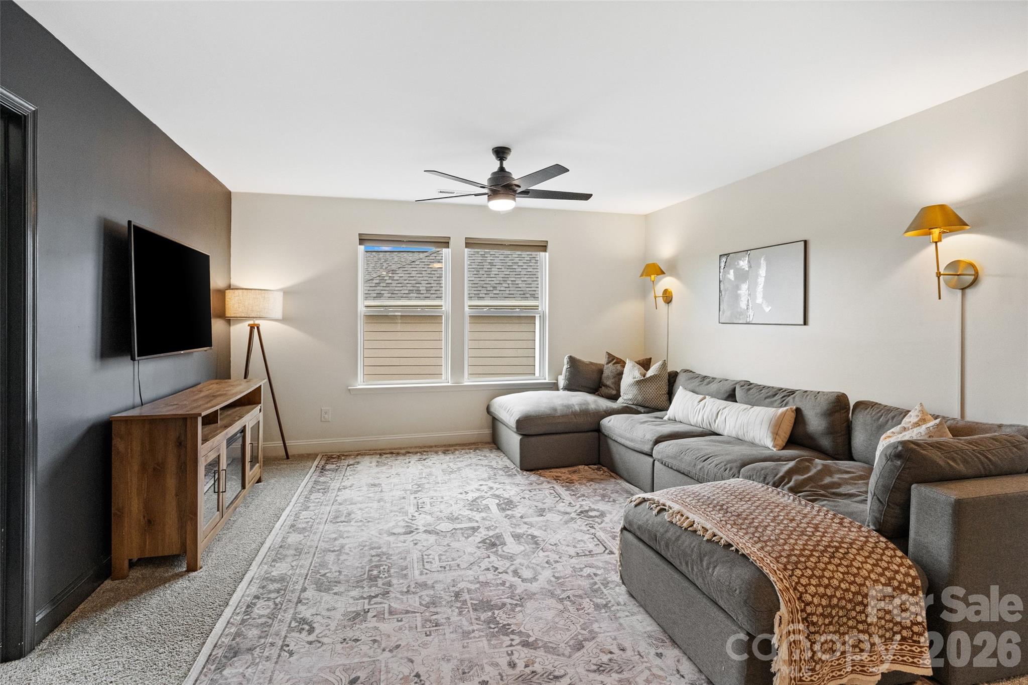 1350 Fishing Creek Road Clover, SC 29710 - Photo 23 of 47 a living room with furniture and a flat screen tv