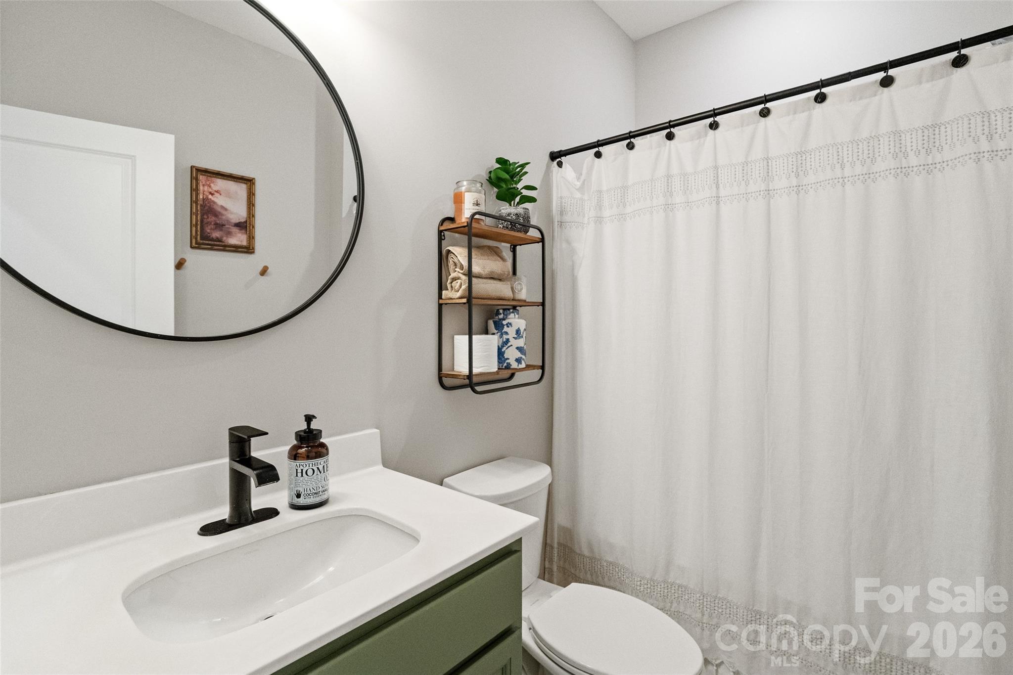 1350 Fishing Creek Road Clover, SC 29710 - Photo 10 of 47 a bathroom with a sink vanity mirror and toilet