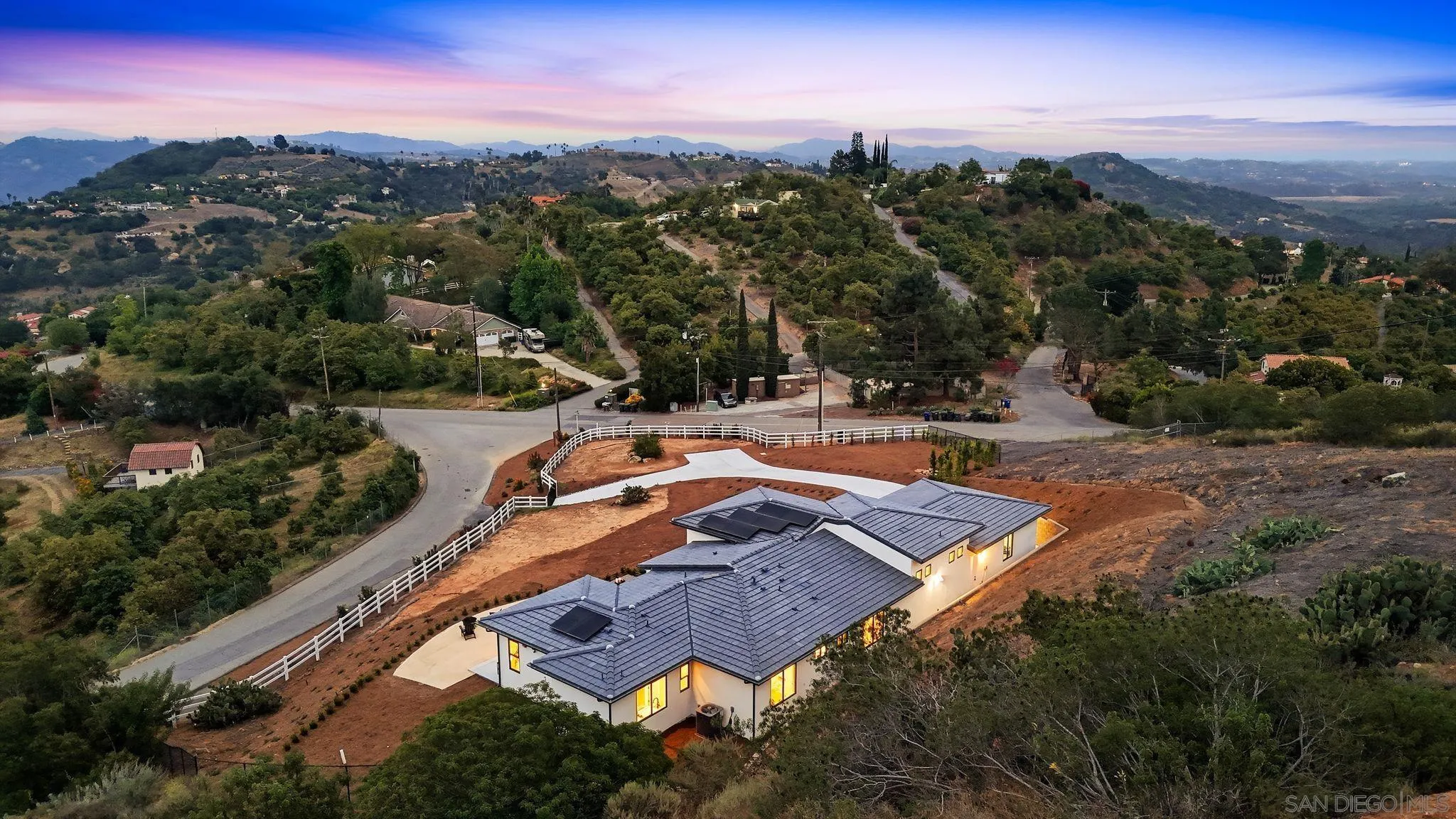 3916 Citrus Drive Fallbrook, CA 92028 - Photo 65 of 72 an aerial view of residential houses with outdoor space