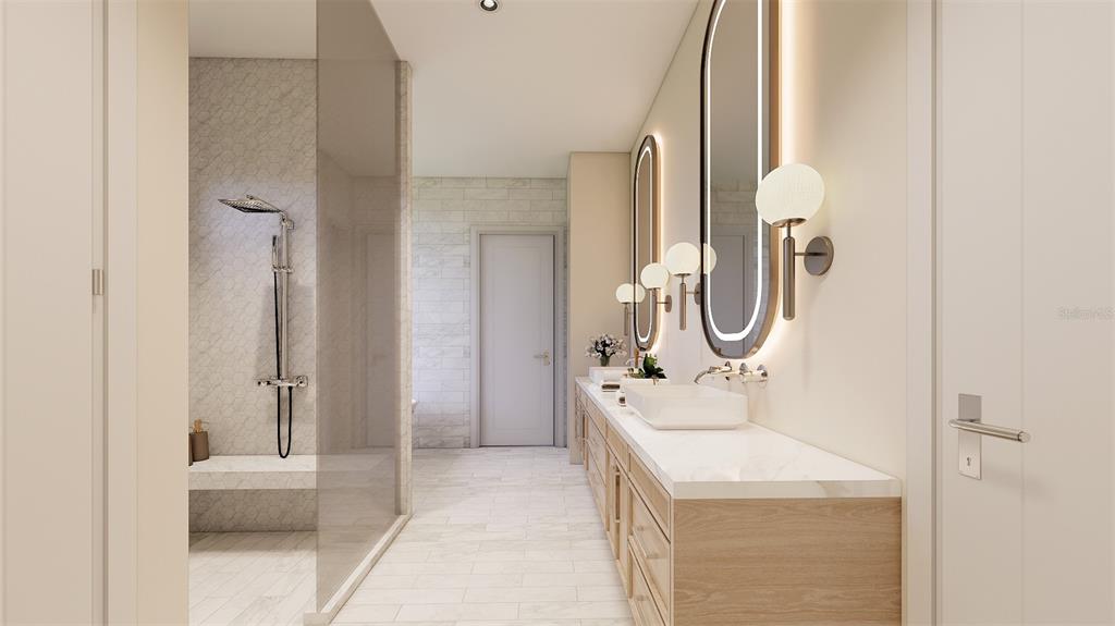 1603 Bay Road Sarasota, FL 34239 - Photo 12 of 13 a bathroom with a tub sink and mirror