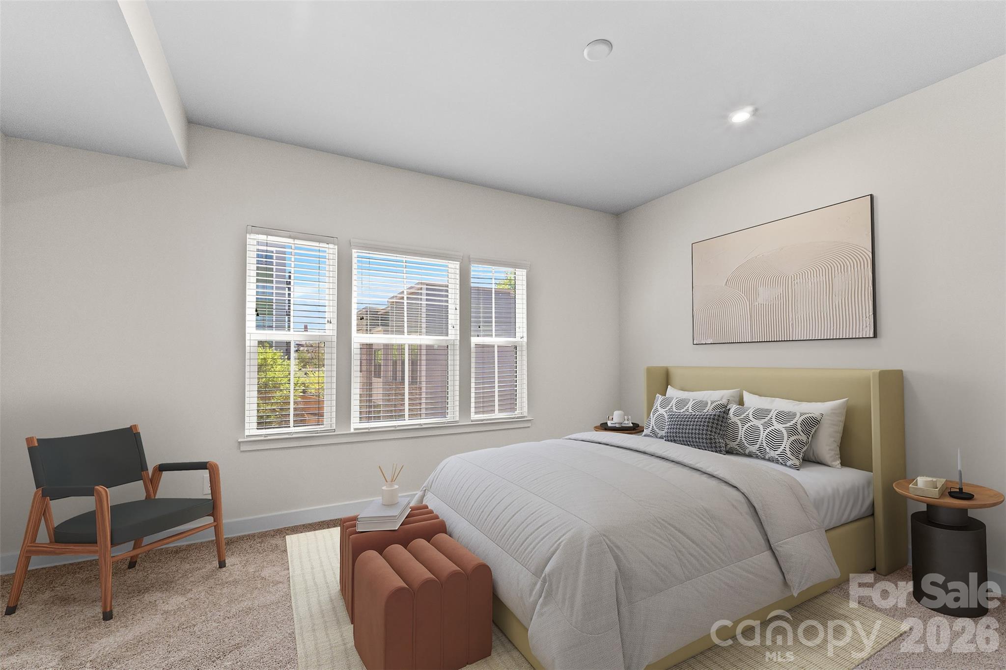 3645 South Tryon Street Charlotte, NC 28217 - Photo 17 of 45 a bedroom with a bed and a window