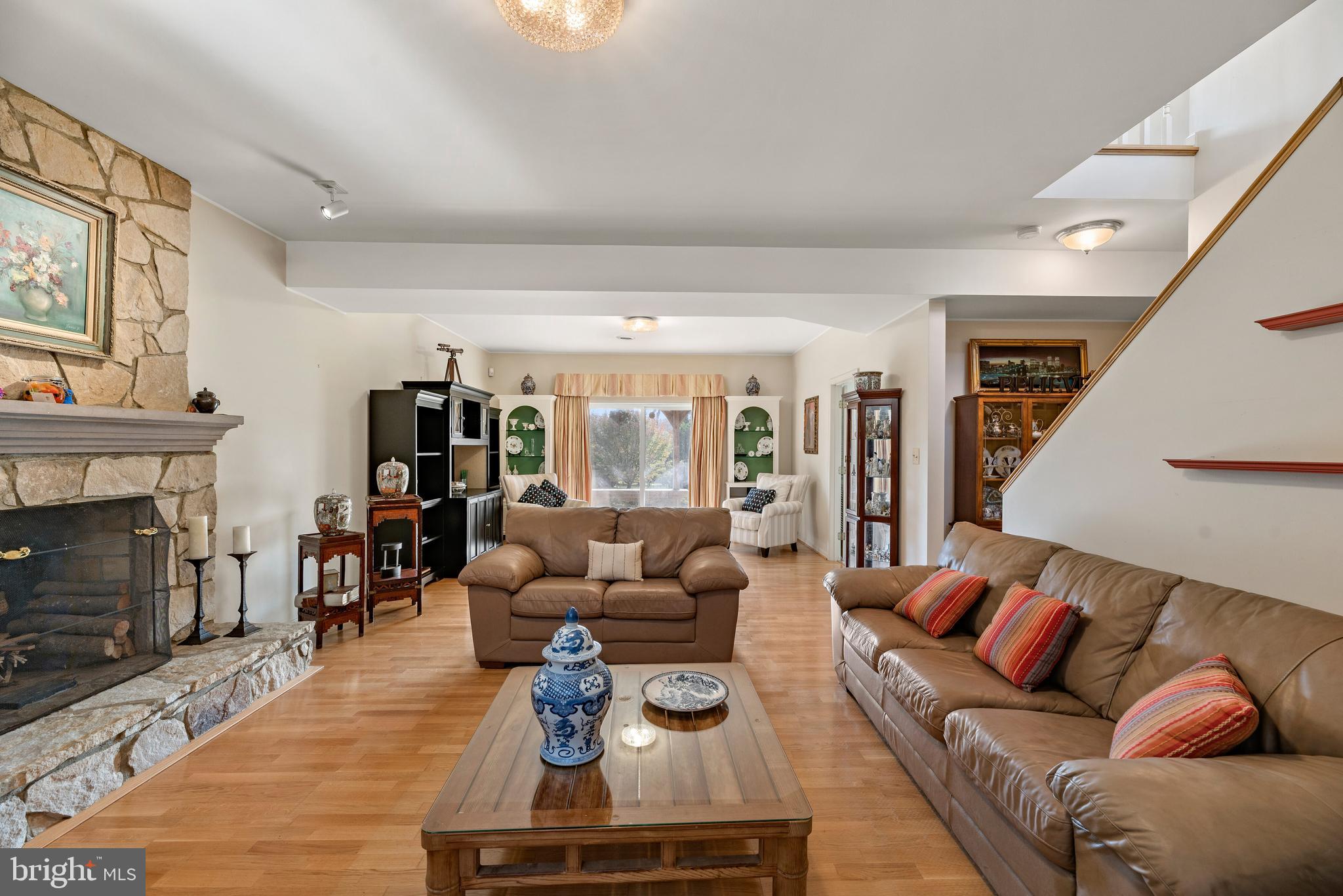 4930 Damascus Road Gaithersburg, MD 20882 - Photo 32 of 52 Family Room w/Fireplace w/Sliders to Patio