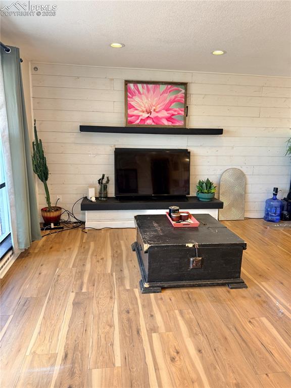 58 Duke Street Pueblo, CO 81005 - Photo 3 of 35 a living room with a fireplace and a flat screen tv