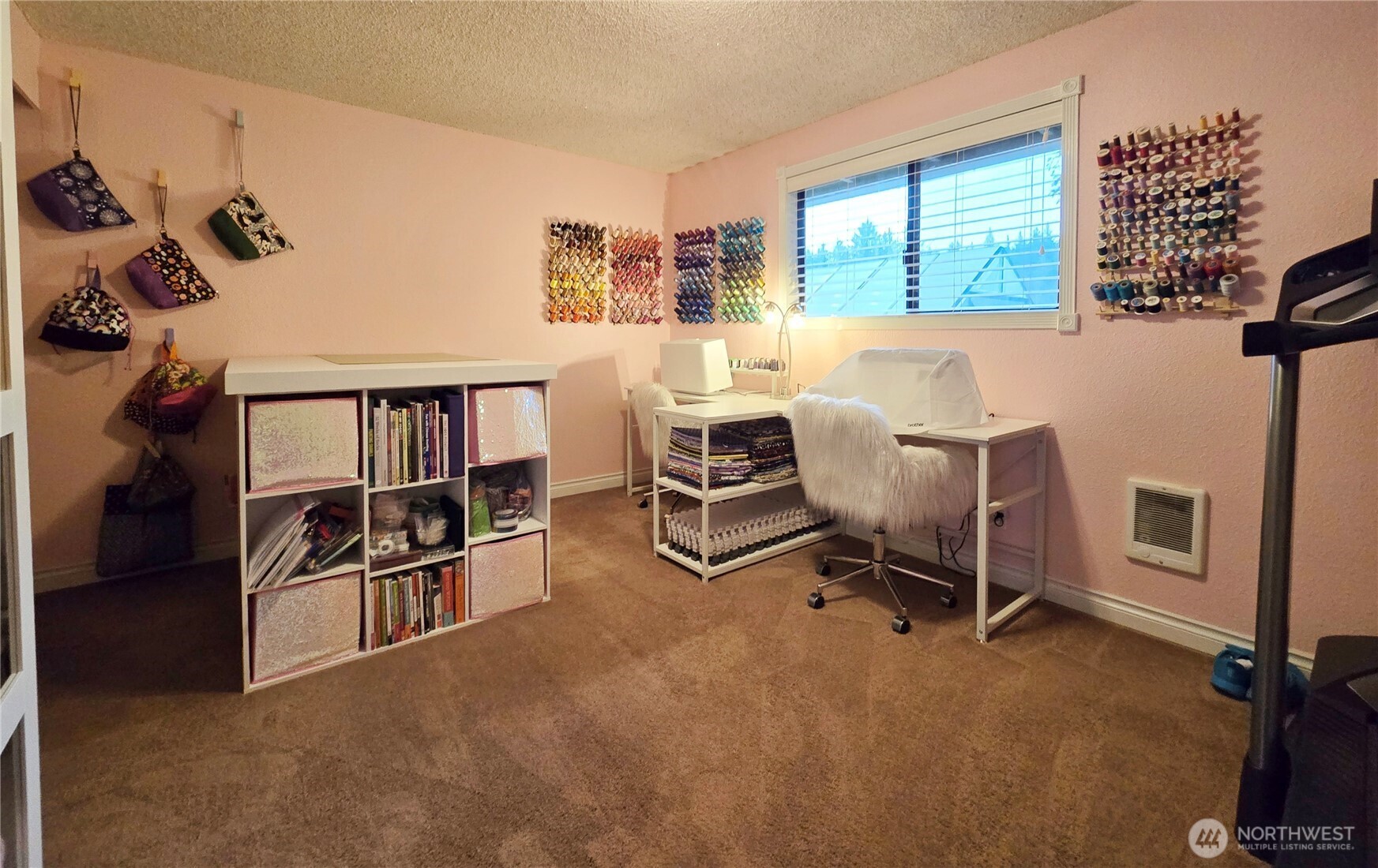 15 Kellogg Road Clallam Bay, WA 98326 - Photo 18 of 27 a view of a workspace with furniture and a window