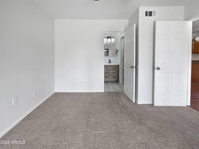 a view of an empty room