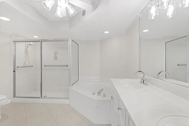 a bathroom with a bathtub and a sink