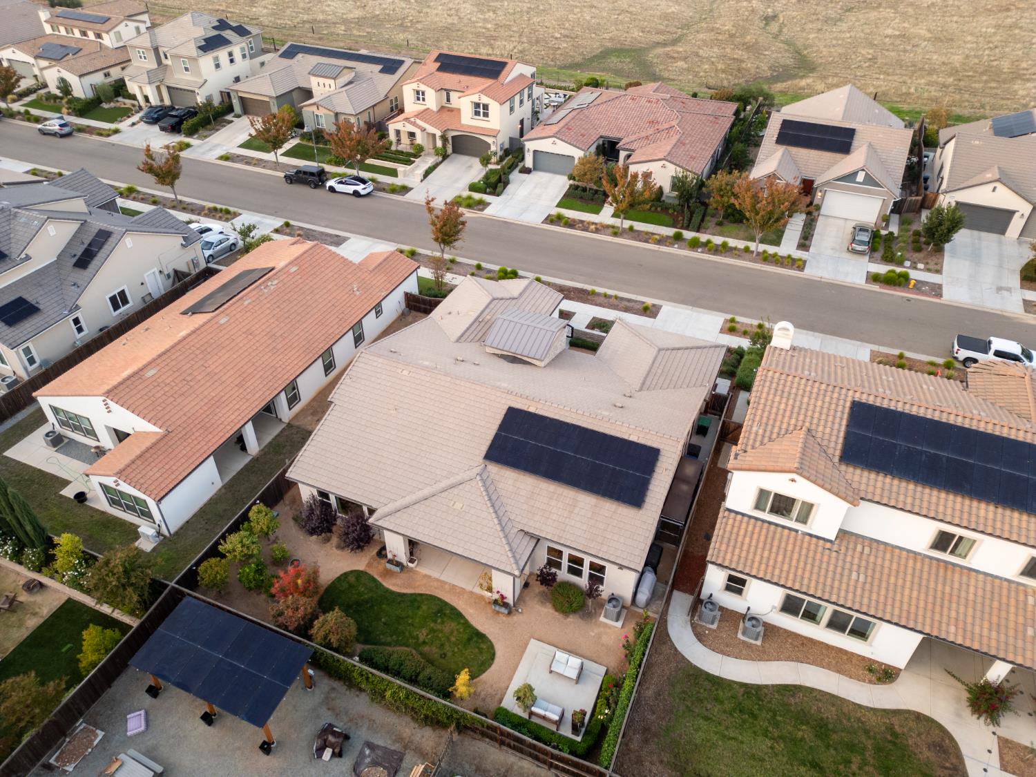 822 Overstone Avenue Madera, CA 93636 - Photo 10 of 49 an aerial view of residential houses with outdoor space