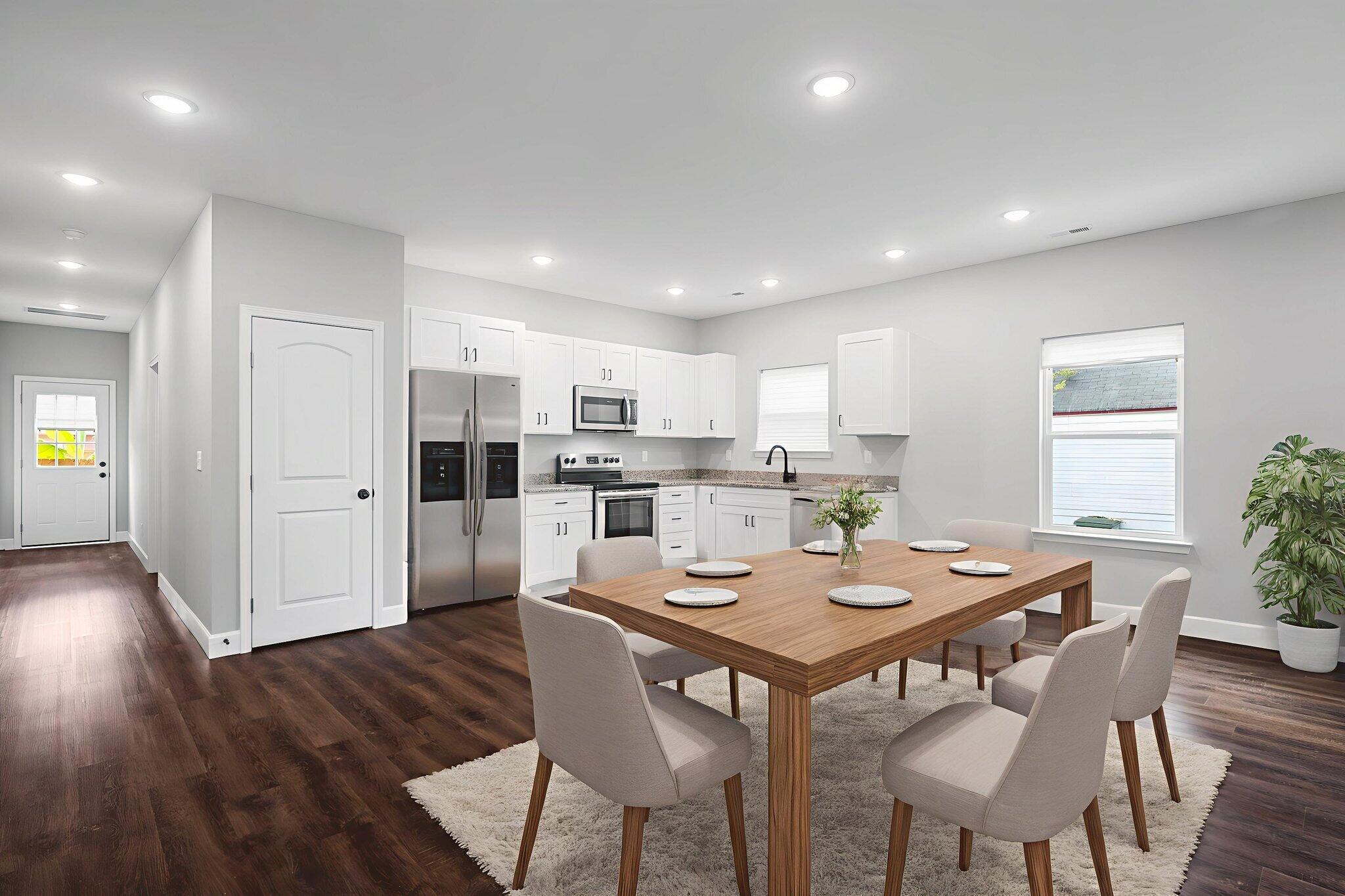 2116 Sharp Street Chattanooga, TN 37404 - Photo 3 of 27 1- 2 Kitchen Living Room Dining Staged
