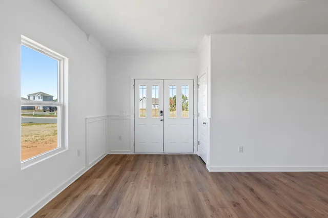 wooden floor in an empty room
