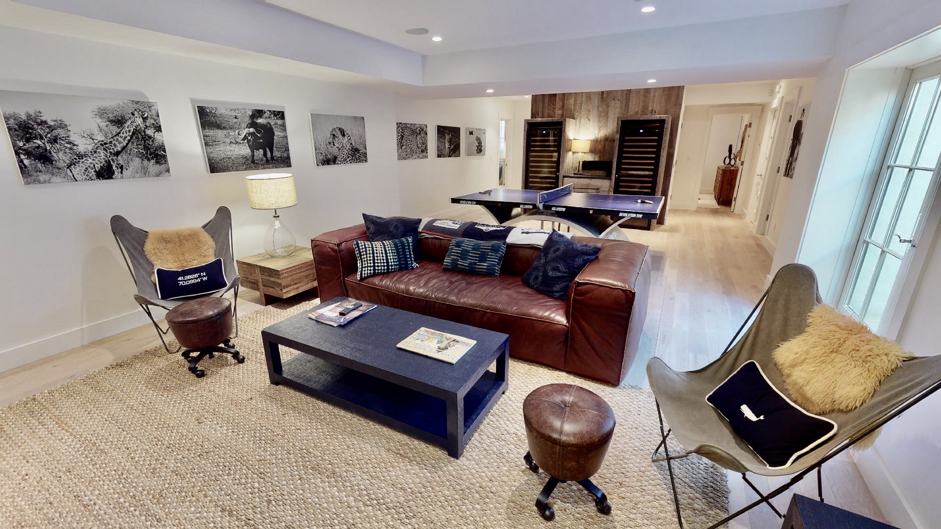 33 Pilgrim Road Nantucket, MA 02554 - Photo 47 of 63 lower level entertainment room
