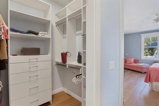 a view of walk in closet