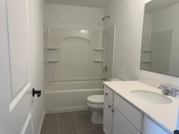 a bathroom with shower