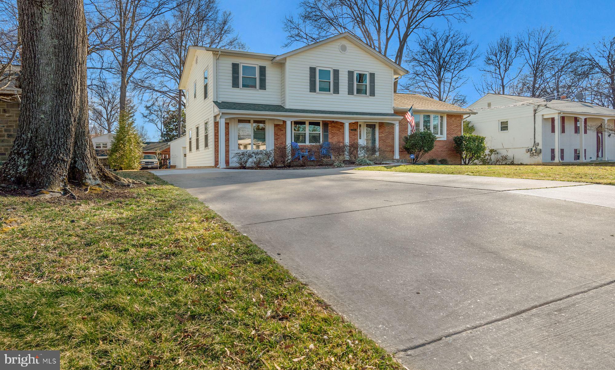 Extended driveway and huge detached garage!