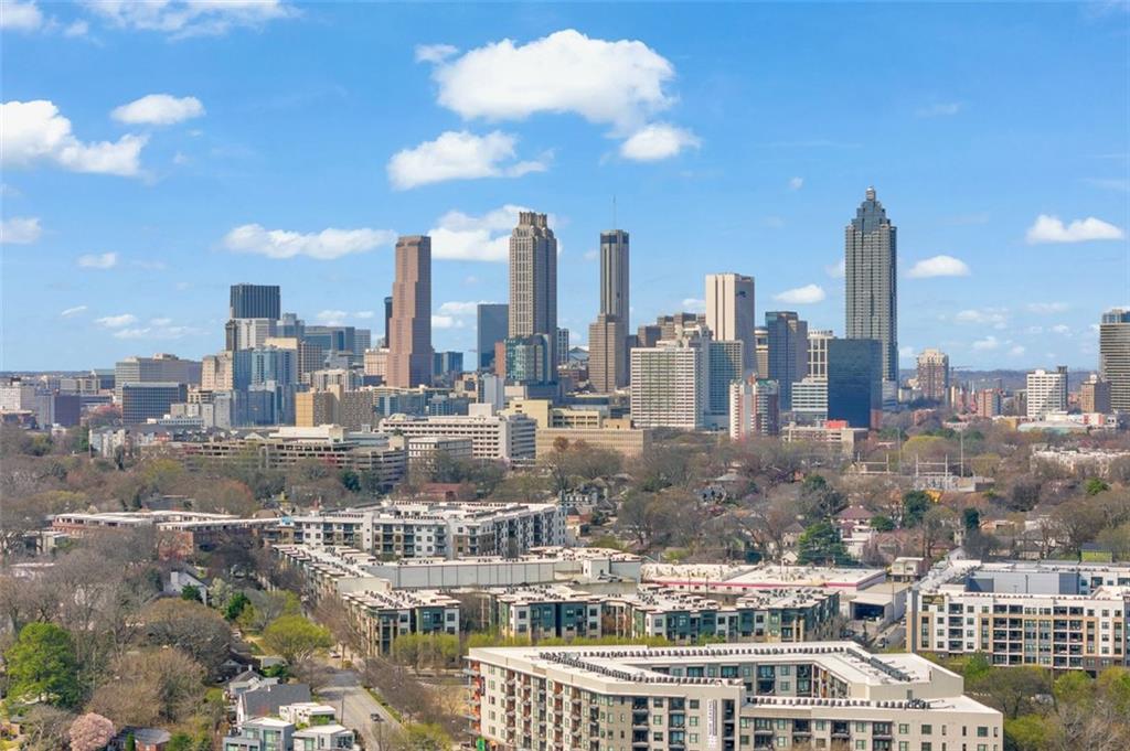 821 Ralph McGill Boulevard Northeast, Unit 2303 Atlanta, GA 30306 - Photo 37 of 43 a city view with tall buildings