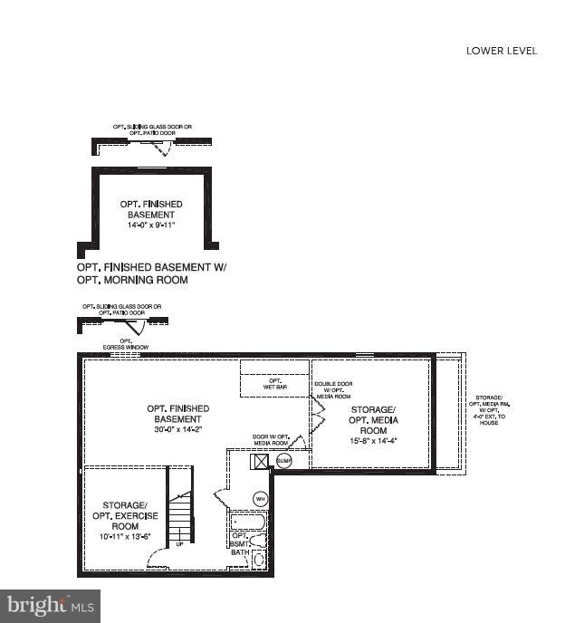 14315 Lusby Ridge Road Accokeek, MD 20607 - Photo 32 of 32 Lower Level Builder Floor Plan