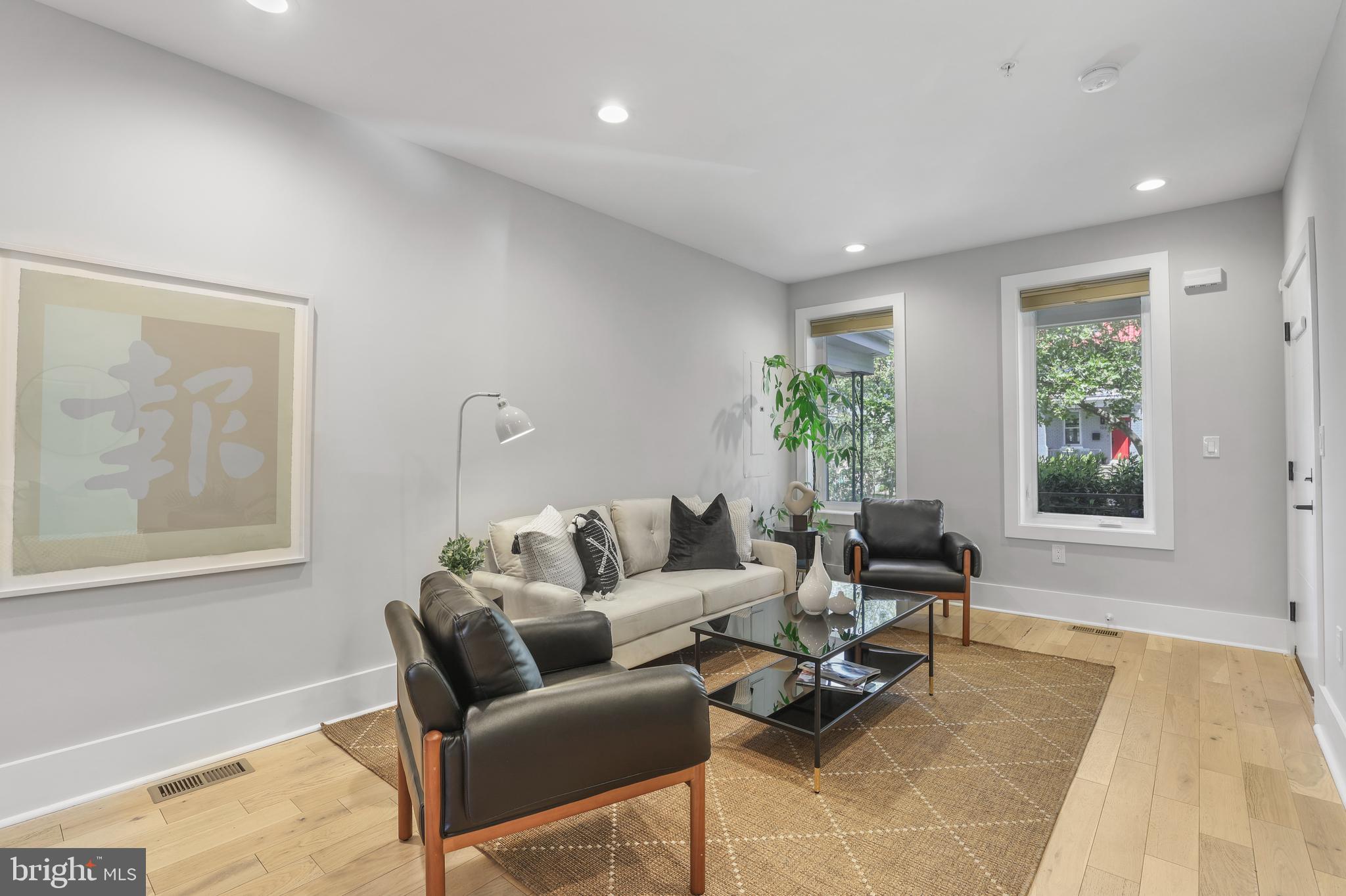 113 U Street Northeast, Unit 1 Washington, DC 20002 - Photo 10 of 63 a living room with furniture and a window