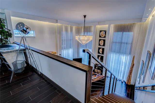 a view of an entryway with stairs