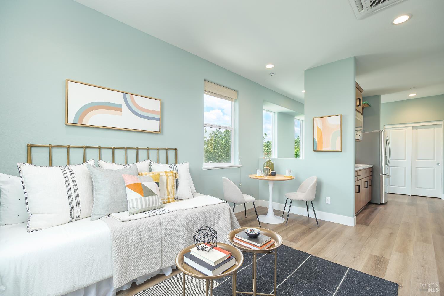 1201 Del Rancho Way Petaluma, CA 94954 - Photo 33 of 56 a living room with furniture and a wooden floor