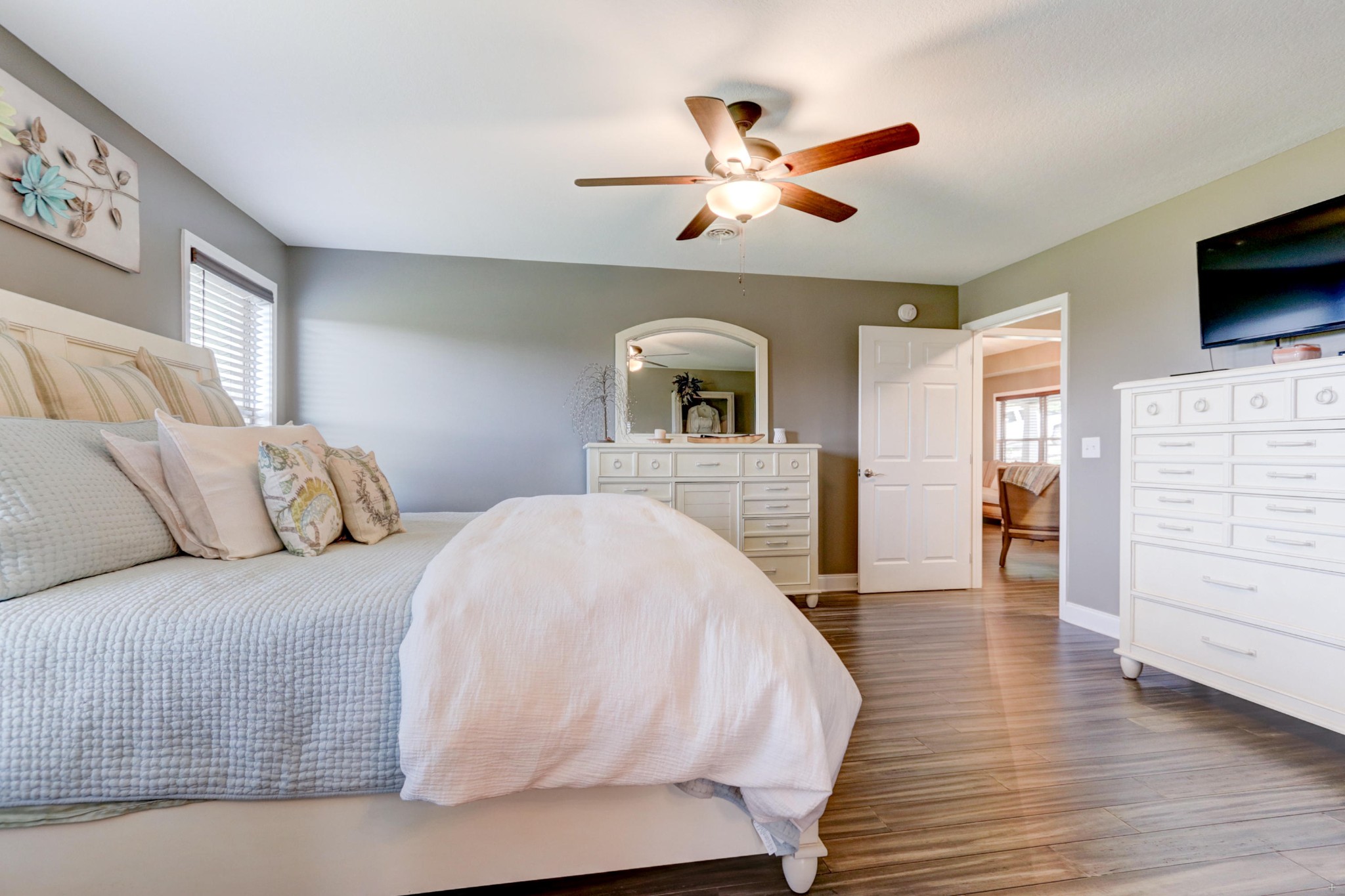 7429 Lakeshore Drive Rutledge, TN 37861 - Photo 16 of 38 a spacious bedroom with a bed and a flat screen tv