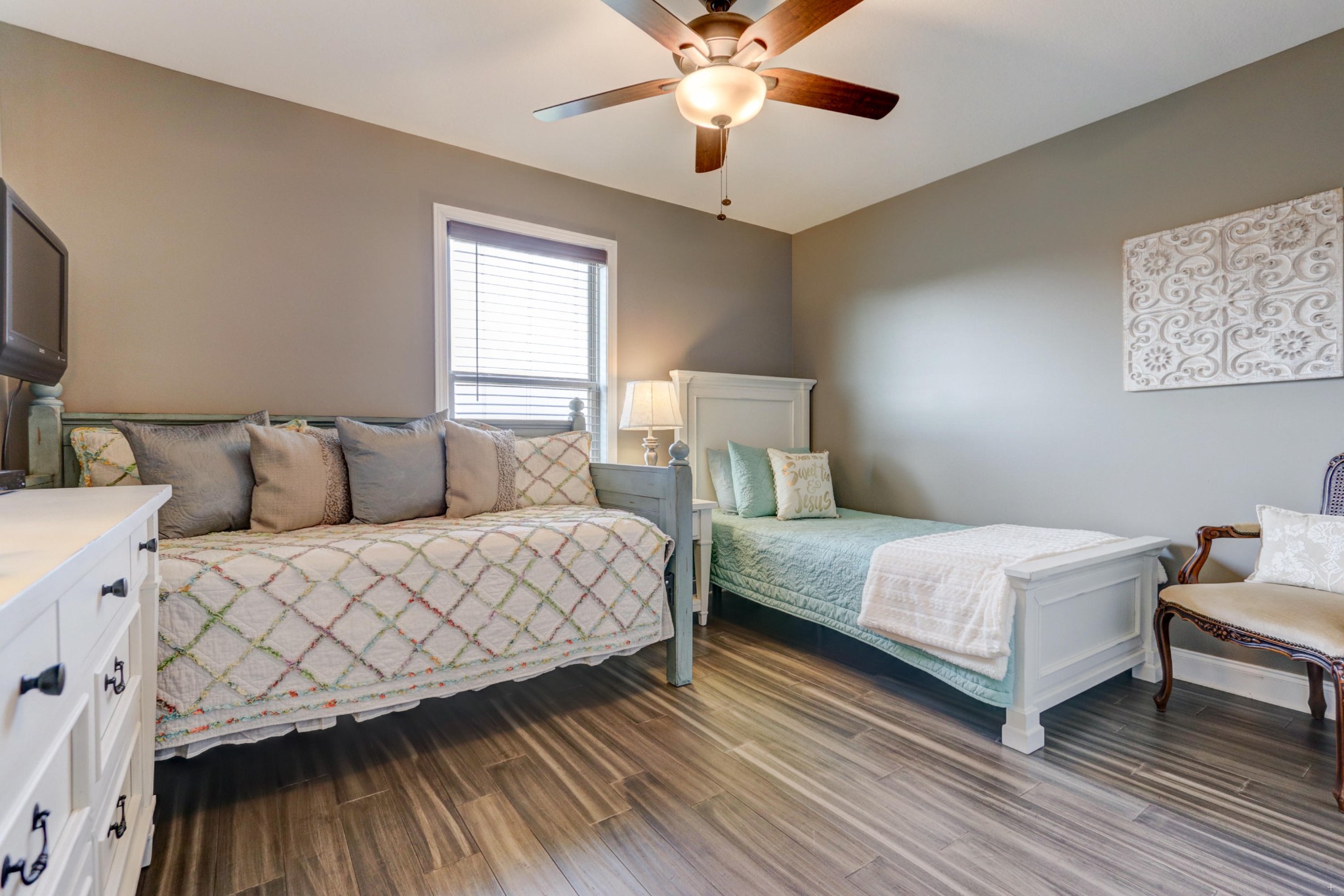 7429 Lakeshore Drive Rutledge, TN 37861 - Photo 19 of 38 a bedroom with a bed and wooden floor
