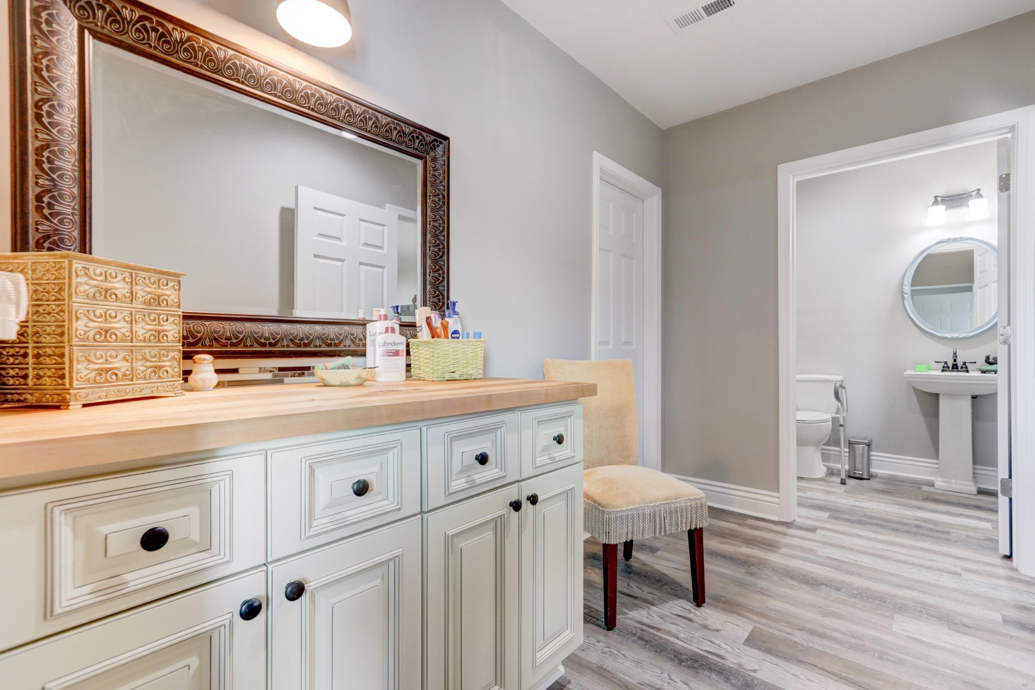 7429 Lakeshore Drive Rutledge, TN 37861 - Photo 26 of 38 a spacious bathroom with a double vanity sink and a mirror