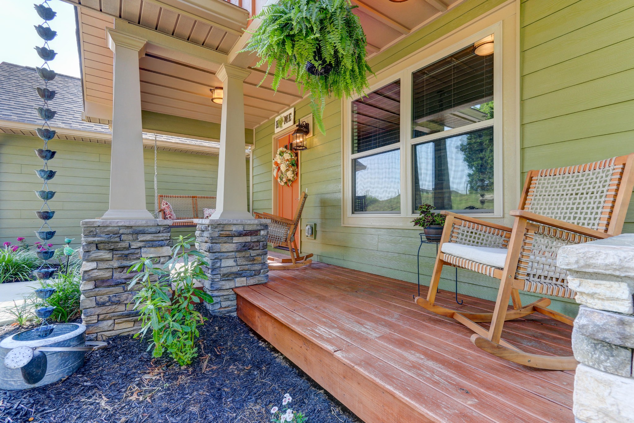 7429 Lakeshore Drive Rutledge, TN 37861 - Photo 34 of 38 a view of a wooden bench sitting in back yard of a building
