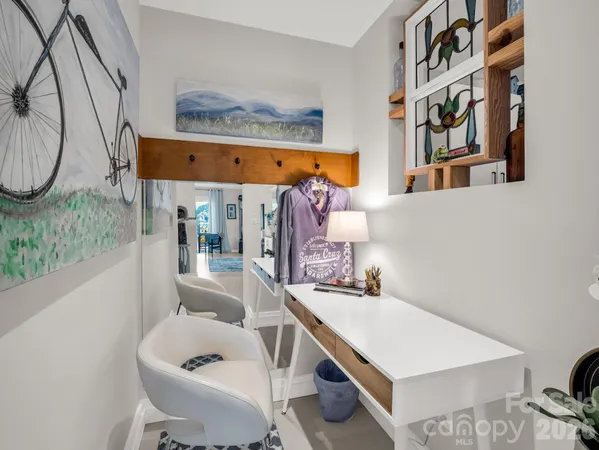 a room with musical instruments