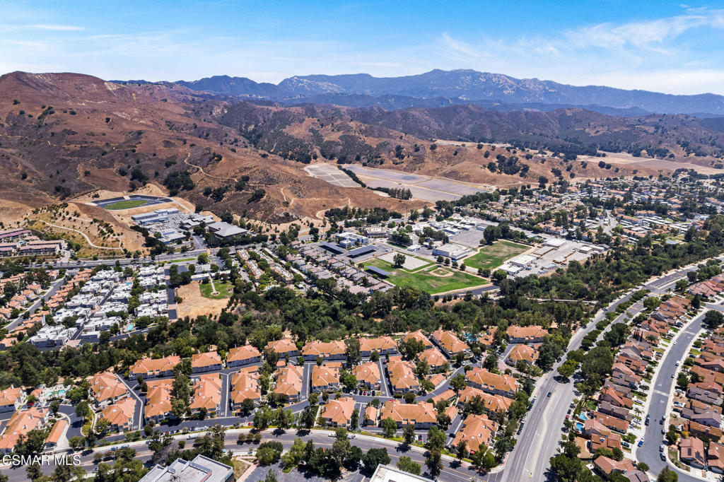 4240 Lost Hills Road, Unit 802 Calabasas, CA 91301 - Photo 3 of 49 an aerial view of residential house and green space