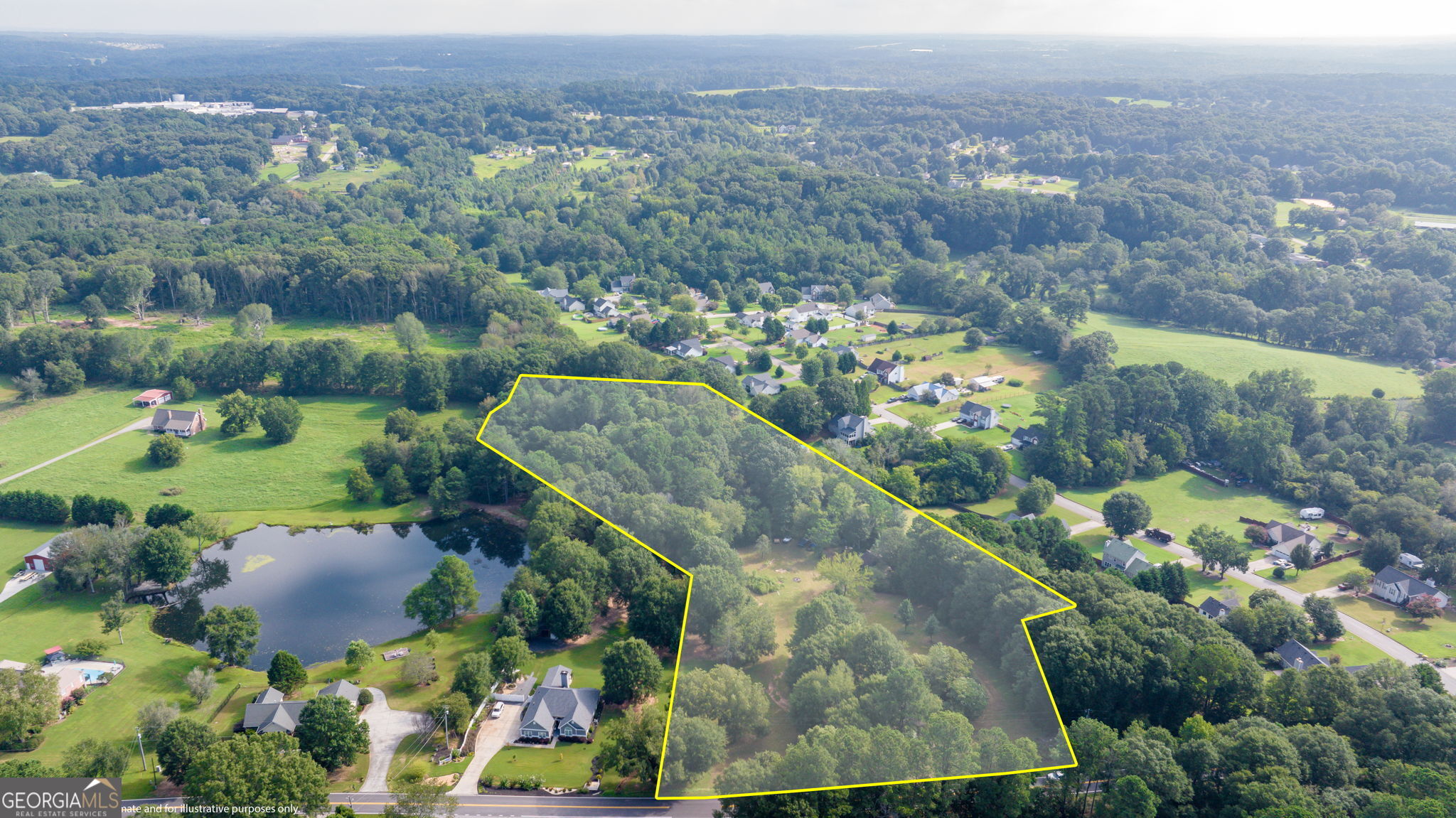 0 McElhannon Road Southeast Bethlehem, GA 30620 - Photo 11 of 23 a view of a city with a lake view