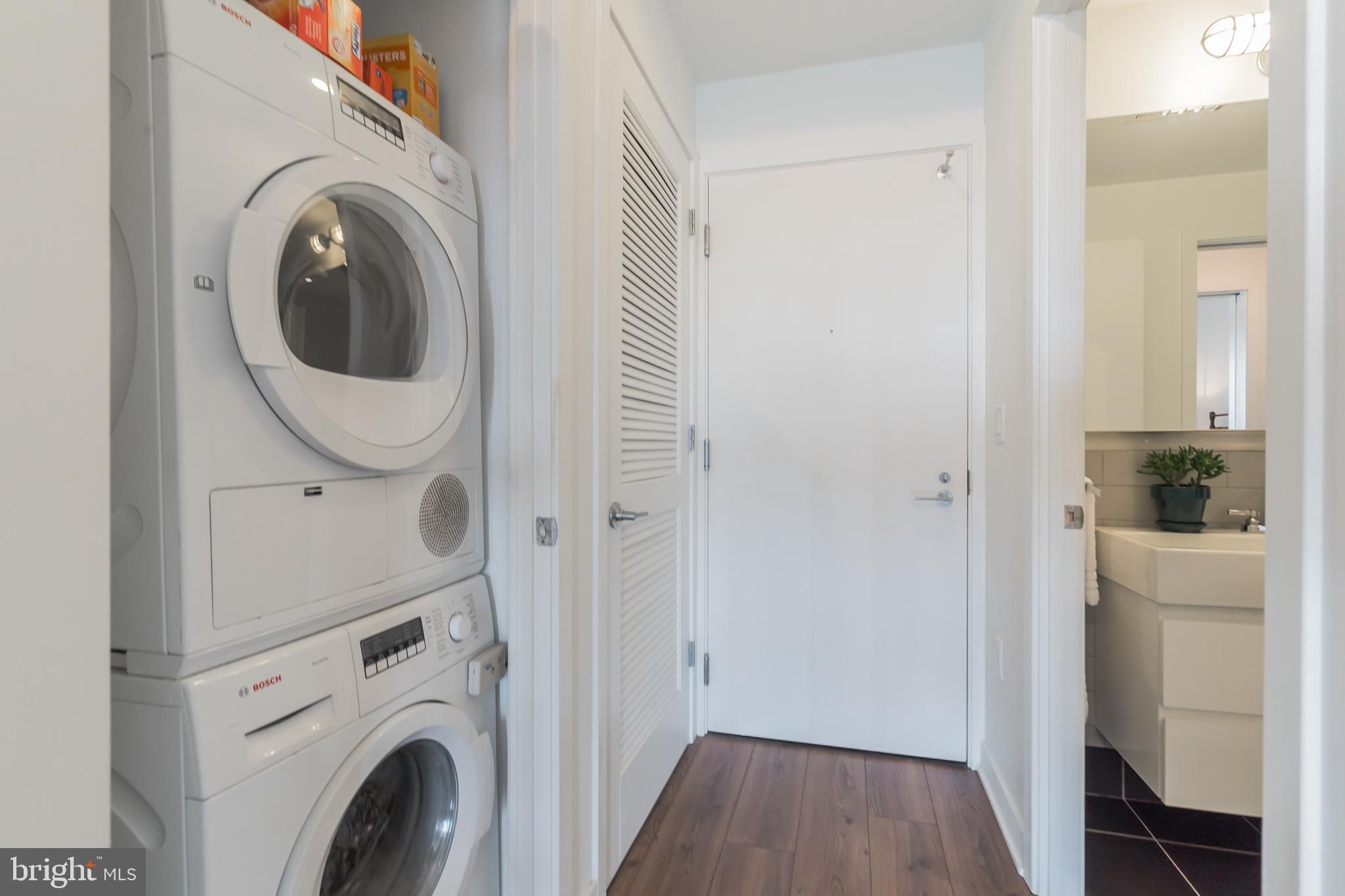 2030 8th Street Northwest, Unit 410 Washington, DC 20001 - Photo 18 of 30 In unit washer and dryer.