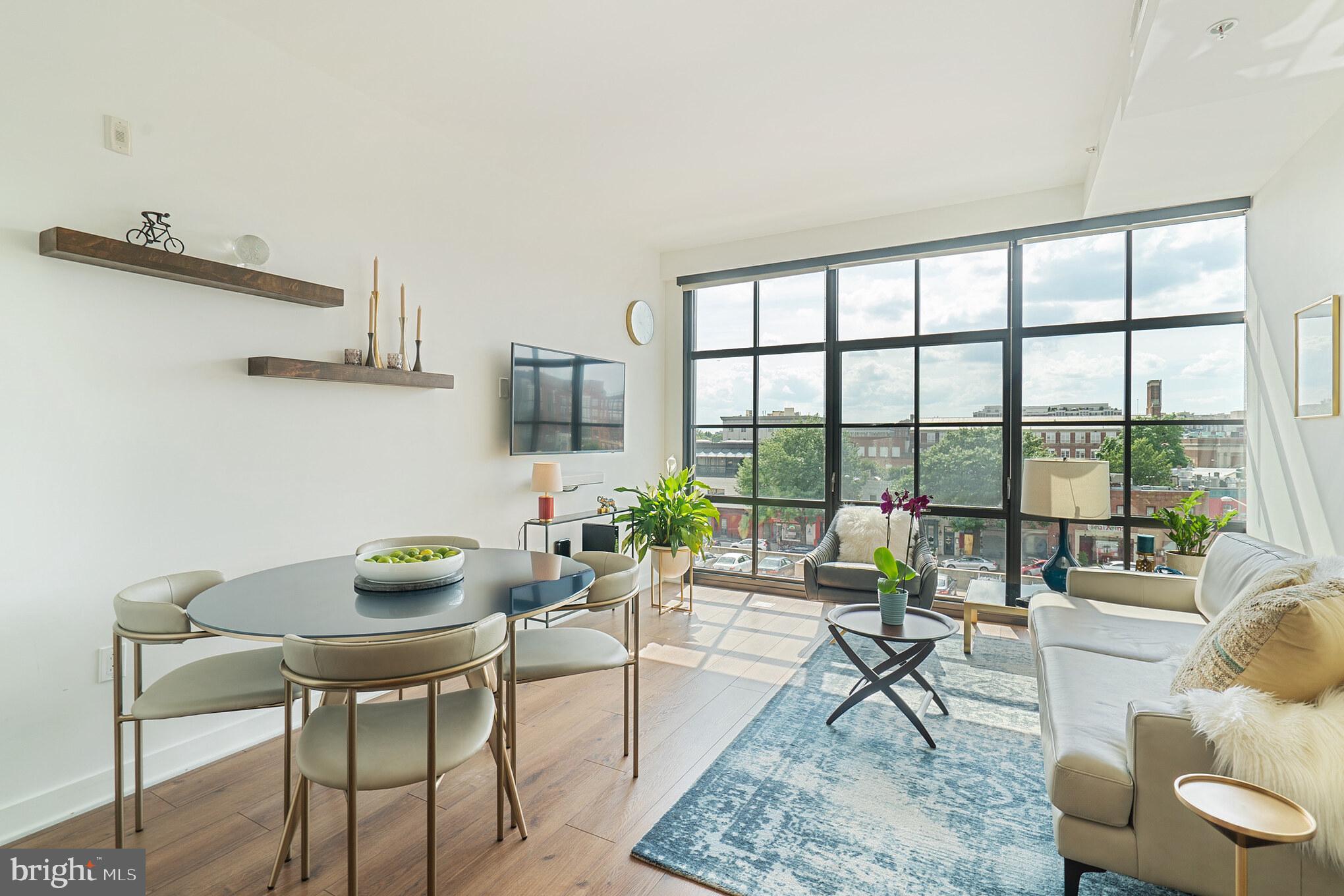 2030 8th Street Northwest, Unit 410 Washington, DC 20001 - Photo 3 of 30 Floor-to-ceiling windows!