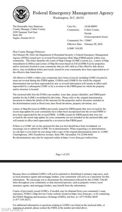 16214 Marsilea Place Naples, FL 34110 - Photo 45 of 45 FEMA LETTER
