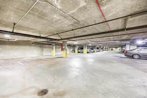 a view of parking garage