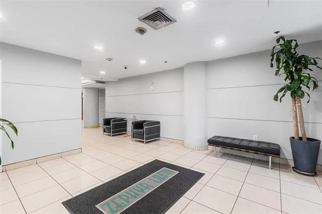 a room with furniture