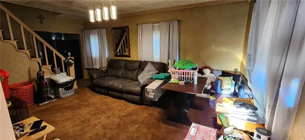 a close up view of a couch