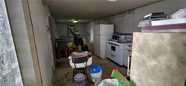 a room with storage and utility