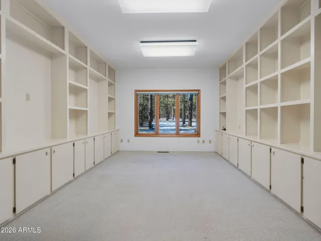 a view of a yard with tree s