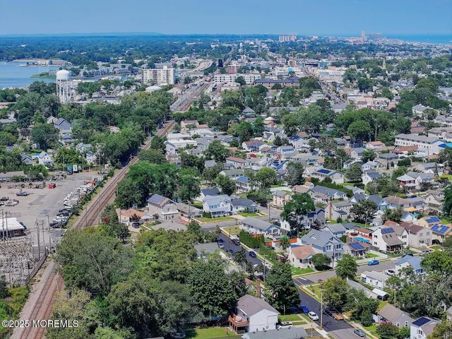 an aerial view of a city