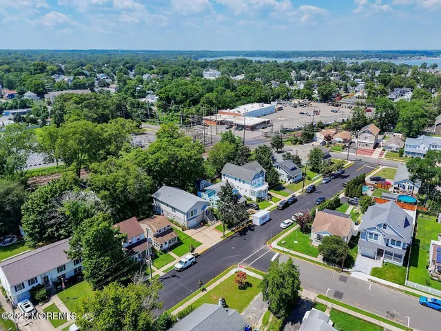 an aerial view of a city with lots of residential buildings